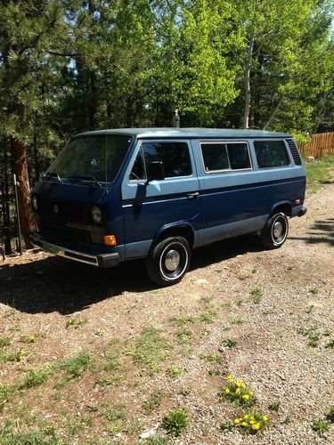 1984 volkswagen vanagon transporter; low miles, very solid, runs great.