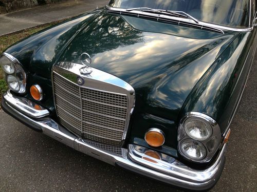 1972 mercedes 300sel 4.5 , dark olive/cognac, 126k, becker, original, gorgeous*