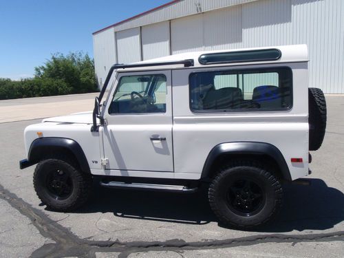 1997 land rover defender 90 white