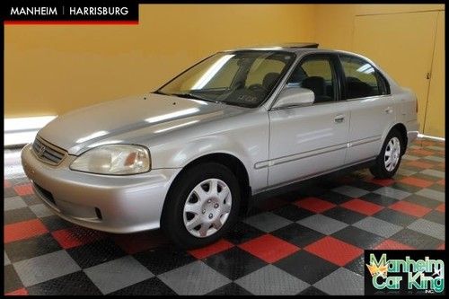 1999 honda civic ex. sunroof, cruise control, manual transmission.