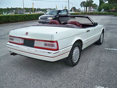 1988 CADILLAC ALLANTE,49K MILES,PEARL WHITE,BOTH TOPS,1 OWNER CAR, NO RESERVE!, image 3