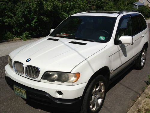 2001 bmw x5 suv 4.4 v8 white