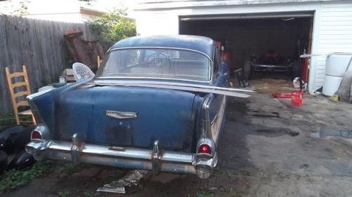 1957 chevy belair 2 door post, image 11