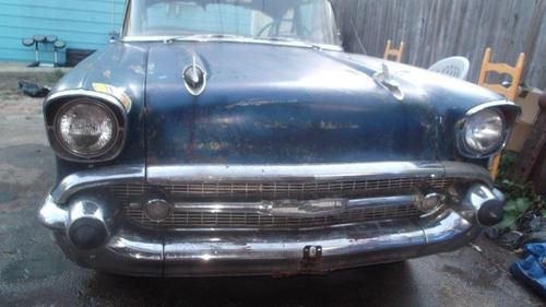 1957 chevy belair 2 door post, image 12