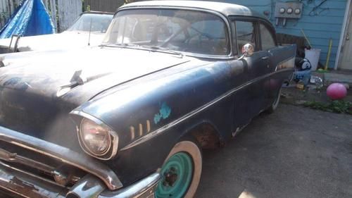 1957 chevy belair 2 door post, image 13