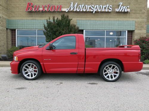 2004 dodge ram 1500 reg cab srt-10 viper truck, 6-spd., leather, bedliner, 17k!!