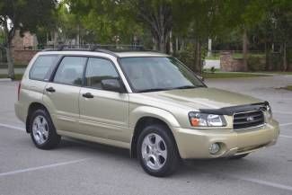 2003 subaru forester 2.5xs awd gold auto alloy, sunroof, clean carfax no reserve