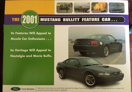 2001 Ford Mustang GT Bullitt Coupe 2-Door 4.6L #4233, US $7,500.00, image 12