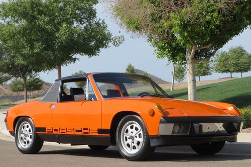 1973 porsche 914 2.0 liter signal orange rebuilt engine 5-speed rust free!!!