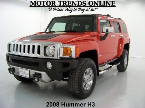 4x4 navigation rearcam sunroof luxury pkg htd seats chrome 2008 hummer h3 61k