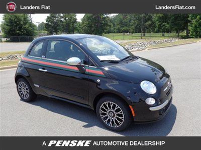 Limited gucci edition - new 2013 fiat 500 hatchback in gucci black! loaded!
