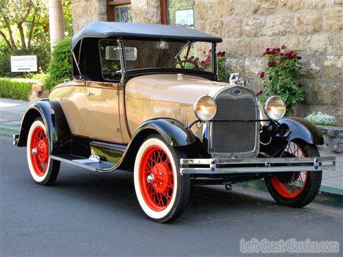 1929 ford model a rumble seat cabriolet convertible