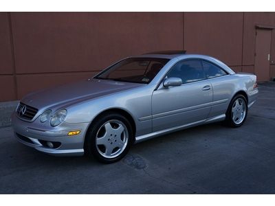 02 mercedes cl500 2 owner carfax cert nav ac/htd seats park dist control xenon!!