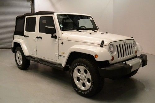 New 2013 jeep wrangler unlimited sahara 4x4 soft top navigation free ship