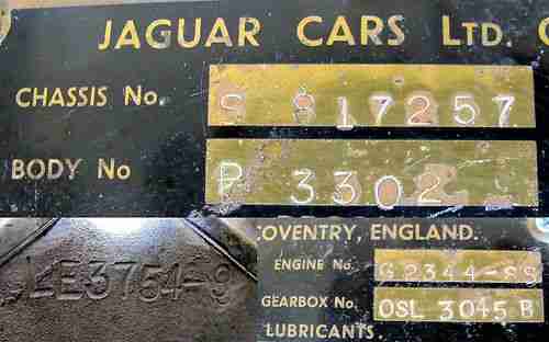 CALIFORNIA BLACK PLATES 100% SOLID ORIGINAL BODY EXCELLENT GAPS XK 140 DHC 54 56, image 14