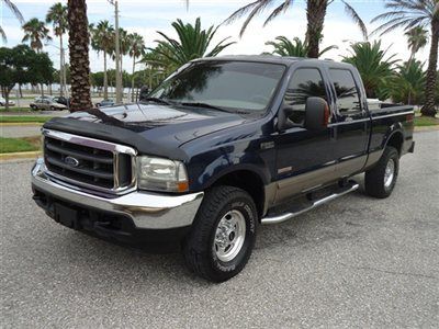 4x4 crew short diesel lariat leather alloys nice truck fl