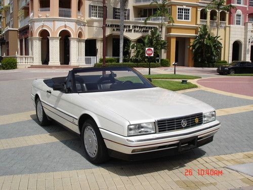 1992 CADILLAC ALLANTE CONVERTIBLE 1 OWNER 41K MILES PEARL WHITE 3 DAY AUCTION, image 2
