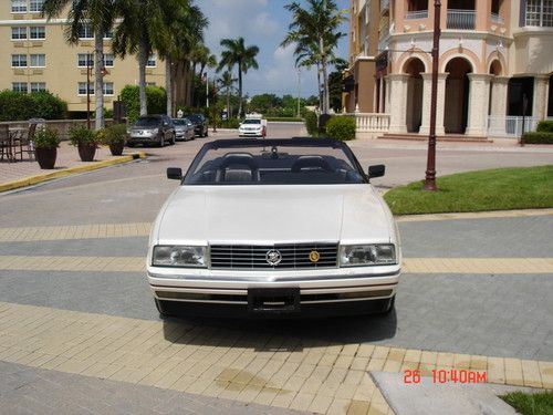 1992 CADILLAC ALLANTE CONVERTIBLE 1 OWNER 41K MILES PEARL WHITE 3 DAY AUCTION, image 3