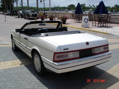 1992 CADILLAC ALLANTE CONVERTIBLE 1 OWNER 41K MILES PEARL WHITE 3 DAY AUCTION, image 7