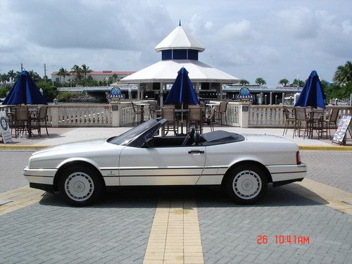 1992 CADILLAC ALLANTE CONVERTIBLE 1 OWNER 41K MILES PEARL WHITE 3 DAY AUCTION, image 8