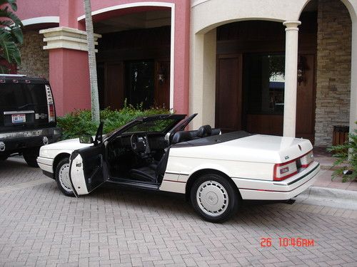 1992 CADILLAC ALLANTE CONVERTIBLE 1 OWNER 41K MILES PEARL WHITE 3 DAY AUCTION, image 11