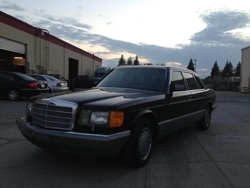 1986 mercedes 300sdl turbodiesel w126 must sell!! all black