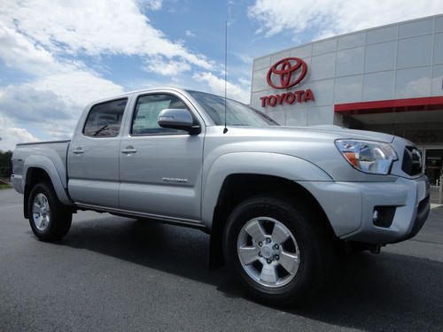 New 2013 tacoma double cab 6-speed manual 4.0l v6 4x4 trd sport silver 4wd stick