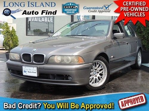 03 bmw 530ia black leather sunroof sport hid projectors fogs traction keyless