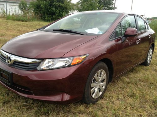 2012 honda civic lx with no reserve