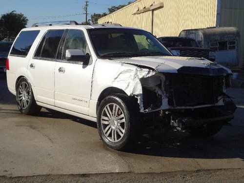 2009 lincoln navigator damaged salvage runs! low miles luxurious wont last l@@k!