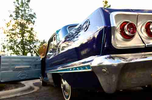 1963 CHEVY IMPALA - CANDY APPLE BLUE 55k miles, image 4