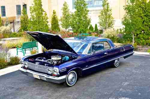 1963 CHEVY IMPALA - CANDY APPLE BLUE 55k miles, image 6