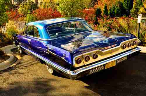 1963 CHEVY IMPALA - CANDY APPLE BLUE 55k miles, image 10