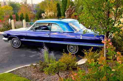 1963 CHEVY IMPALA - CANDY APPLE BLUE 55k miles, image 15