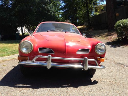 1971 volkswagon karmann ghia red