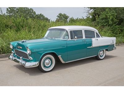 1955 chevy 210, 265 v8, cast iron powerglide, new chrome, new interior