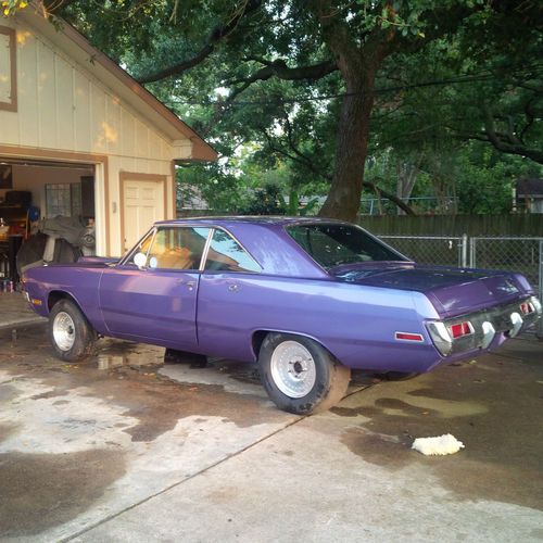 1970 dart swinger orignal plum crazy 340 car rolling chassis not duster demon