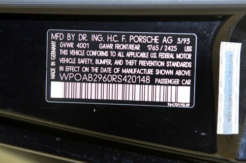 1994 PORSCHE 964 CARRERA 4 WIDEBODY EXTREMELY RARE 1 OF 238 BUILT BLACK/BLACK, image 13