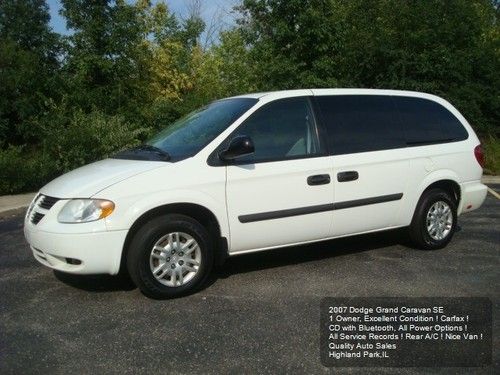 2007 dodge grand caravan se rear a/c bluetooth ! 1 owner full service on carfax