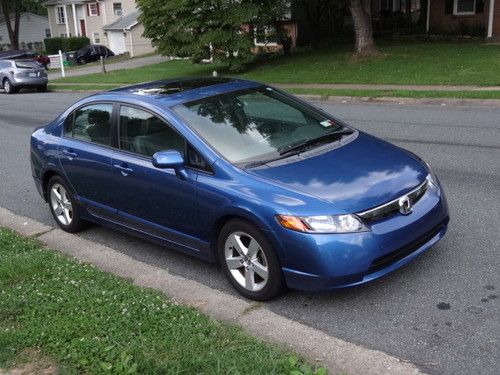 2007 honda civic ex sedan 47k miles sunroof alloy wheels cd keyless entry l@@k!!