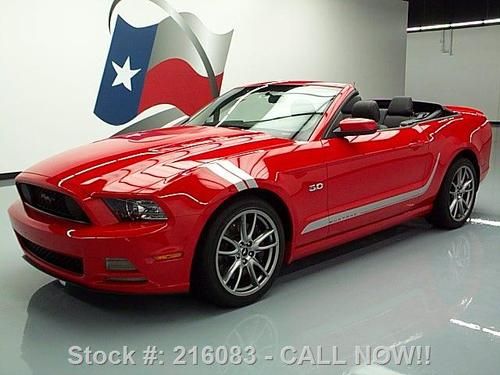 2013 ford mustang gt 5.0 convertible 6spd leather 19's! texas direct auto