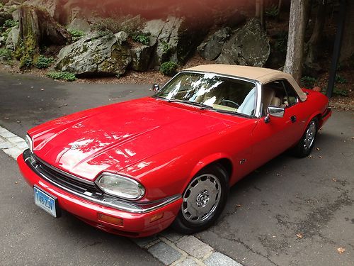 1996 red jaguar xjs convertible