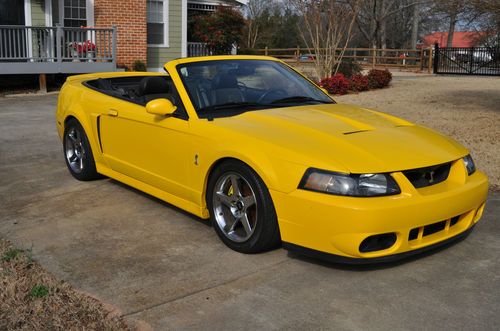 2004 mustang screaming yellow svt cobra convertible, 26k miles