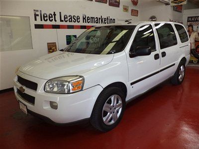 No reserve 2008 chevrolet uplander ls cargo, 1 owner off corp.lease
