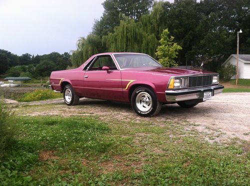 1980 el camino 1 of a kind! 350, plum crazy purple, shaved tailgate, custom bed