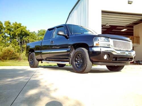 2006 gmc sierra sle ext. cab black 4x4 z71