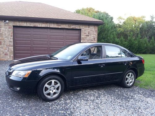 2006 hyundai sonata gls sedan 4-door 2.4l blue sunroof new tires