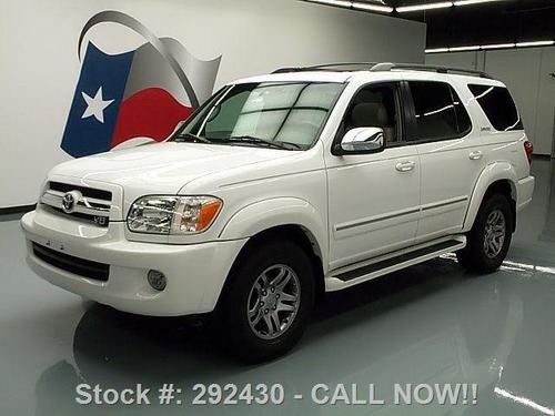 2007 toyota sequoia ltd sunroof nav htd leather dvd 76k texas direct auto