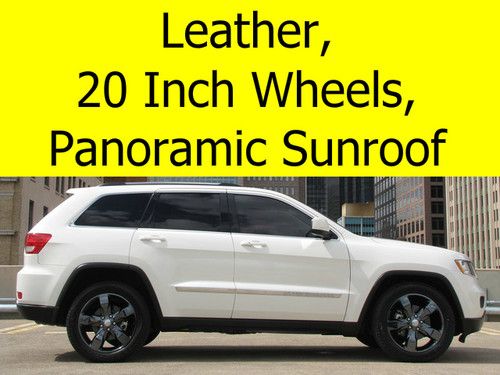 2011 jeep grand cherokee with leather, panoramic sunroof, 20 inch wheels