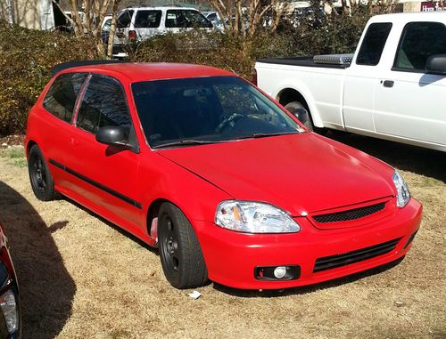 Turbo 93 honda civic hb with 2000 front end hatchback eg6 jdm hella flush